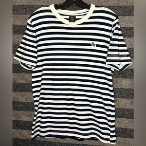 S/S 2017 OVO Navy and White Striped Short Sleeve T-Shirt Men’s Small EUC